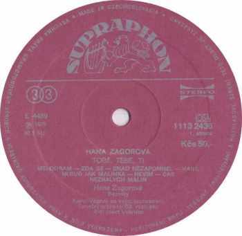 Hana Zagorová: Tobě, Tebe, Ti