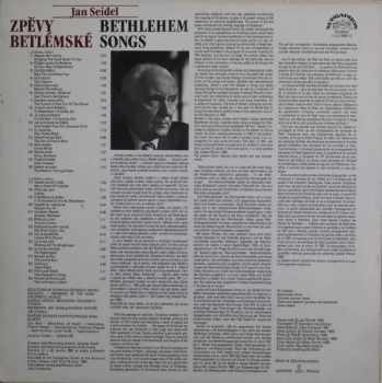 Jan Seidel: Zpěvy Betlémské (Bethlehem Songs)