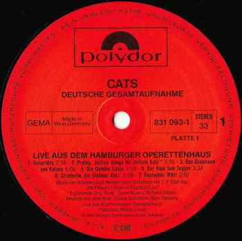 Andrew Lloyd Webber: Cats Live - Deutsche Gesamtaufnahme Aus Dem Hamburger Operettenhaus