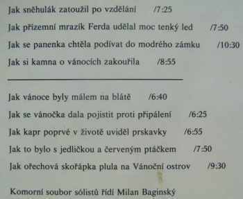 Zbyněk Malinský: Vánoční Pohádky