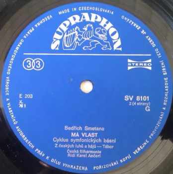 Bedřich Smetana: Má Vlast (My Country) (2xLP - 76/2)