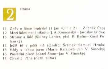 Sbory Církve Bratrské: Ať Píseň Zní