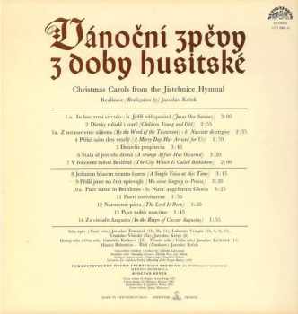 Musica Bohemica: Vánoční Zpěvy Z Doby Husitské (Christmas Carols From The Jistebnice Hymnal)