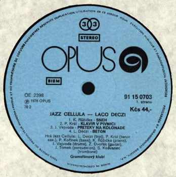 Laco Deczi: Jazz Cellula