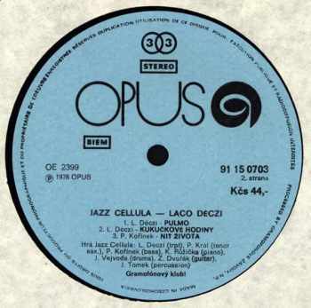 Laco Deczi: Jazz Cellula
