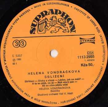 Helena Vondráčková: Sblížení