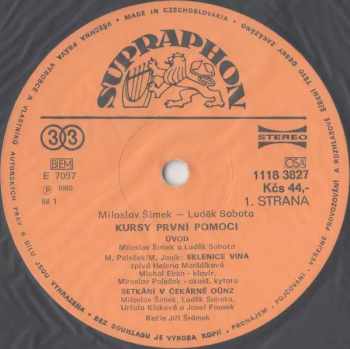 Miloslav Šimek: Kursy První Pomoci