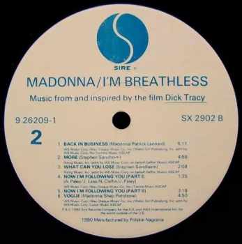 Madonna: I'm Breathless (Music From And Inspired By The Film Dick Tracy)