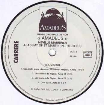 Wolfgang Amadeus Mozart: Amadeus (Bande Originale Du Film) (2xLP)
