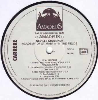 Wolfgang Amadeus Mozart: Amadeus (Bande Originale Du Film) (2xLP)