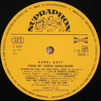 Karel Gott: From My Czech Song-Book