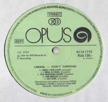 Limahl: Don't Suppose…