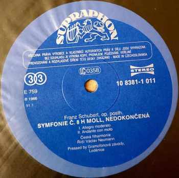 The Czech Philharmonic Orchestra: Symphony No. 8 Unfinished / Symphony No. 3