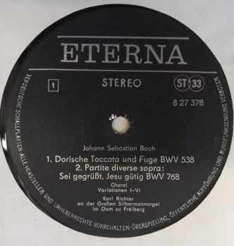 Johann Sebastian Bach: Karl Richter An Der Silbermannorgel Im Dom Zu Freiberg