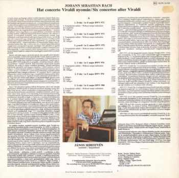 Johann Sebastian Bach: Concertos After Vivaldi