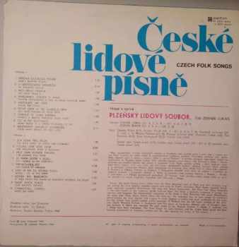 Plzeňský Lidový Soubor: České Lidové Písně = Czech Folk Songs
