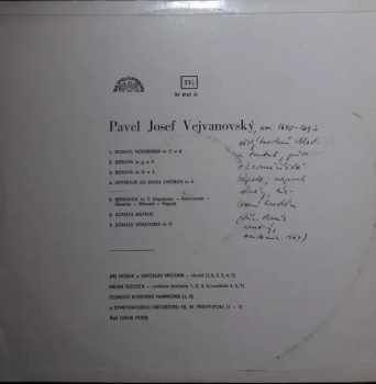Pavel Josef Vejvanovský: Pavel Josef Vejvanovský