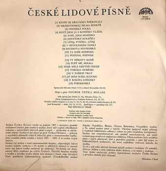 Soubor Čeňka Holase: České Lidové Písně