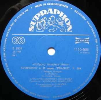 The Czech Philharmonic Orchestra: Symphonies Nos· 38··41 In D Major "Prague" In E Flat Major In G Minor In C Major "Jupiter"  (2xLP)