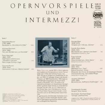 Staatskapelle Dresden: Opernvorspiele Und Intermezzi