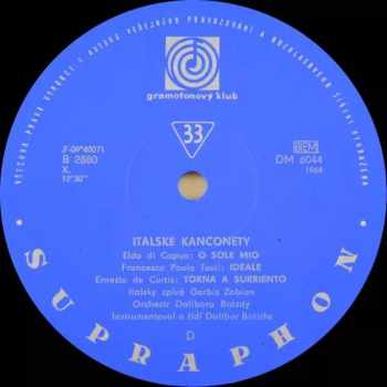 Dalibor Brázda And His Orchestra: Italské kanconety