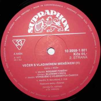 Vladimír Menšík: Večer S Vladimírem Menšíkem 2 (II)