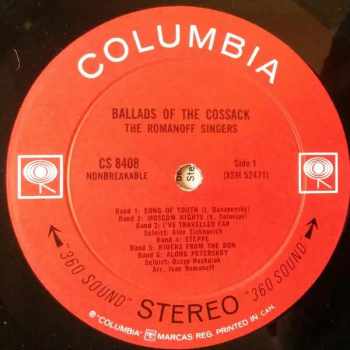 The Romanoff Singers: Ballads Of The Cossack