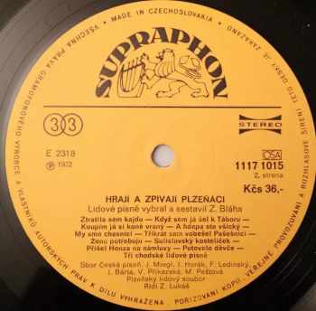 Various: Hrají A Zpívají Plzeňáci