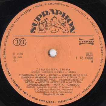 Various: Ztracenka Zpívá (Jubilejní Trampiáda Písniček Jardy Mottla)
