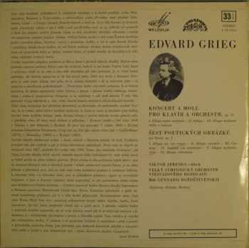 Edvard Grieg: Koncert A Moll Pro Klavír A Orchestr / Šest Poetických Skladeb