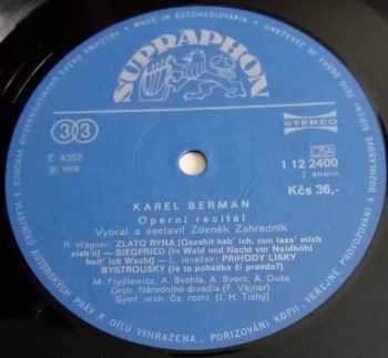 Karel Berman: Operní Recitál