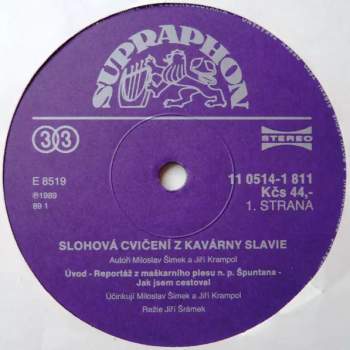 Miloslav Šimek: Slohová Cvičení Z Kavárny Slávie
