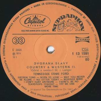 Tennessee Ernie Ford: Dvorana Slávy - Country & Western 2 (2xLP)