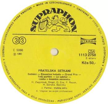 Hana Zagorová: Přátelská Setkání