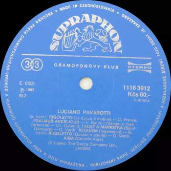 Luciano Pavarotti: Tenor (2xLP)