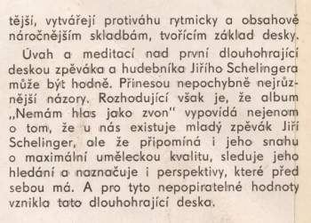 František Ringo Čech: Nemám Hlas Jako Zvon
