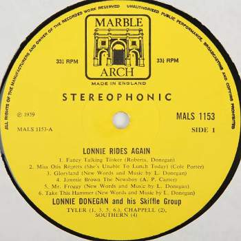 Lonnie Donegan's Skiffle Group: Lonnie Rides Again
