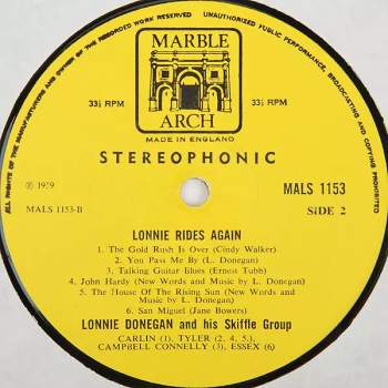 Lonnie Donegan's Skiffle Group: Lonnie Rides Again
