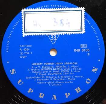 Jiřina Šejbalová: Herecký Portrét Jiřiny Šejbalové