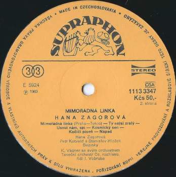 Hana Zagorová: Mimořádná Linka