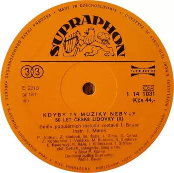 Various: Kdyby Ty Muziky Nebyly - 50 Let České Lidovky (II)