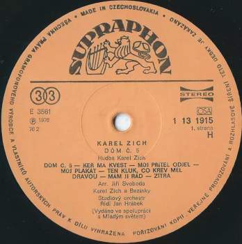 Karel Zich: Dům Č. 5