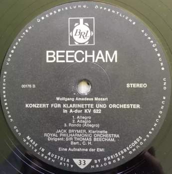 Royal Philharmonic Orchestra: Sir Thomas Beecham Dirigiert Mozart - Klarinettenkonzert In A-Dur Kv 622・Symphonie Nr. 41 („Jupiter“) Kv 551