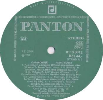 Pavel Bobek: Galaportrét (Nahrávky Z Let 1970 - 1986)