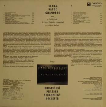 Originální Pražský Synkopický Orchestr: Stará, Natoč Gramofon