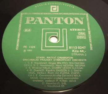 Originální Pražský Synkopický Orchestr: Stará, Natoč Gramofon