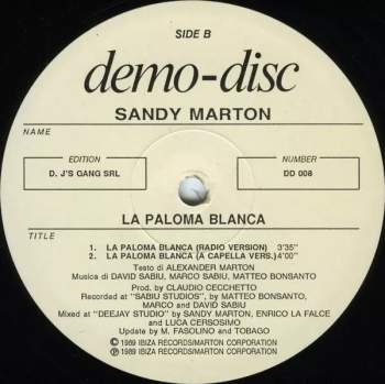 Sandy Marton: La Paloma Blanca