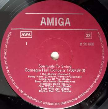 Various: Spirituals To Swing - Carnegie Hall Concerts 1938/39 (1)