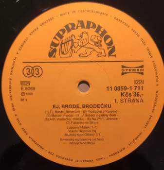 Brněnský Rozhlasový Orchestr Lidových Nástrojů: Ej, Brode, Brodečku / Moravian Folk Songs