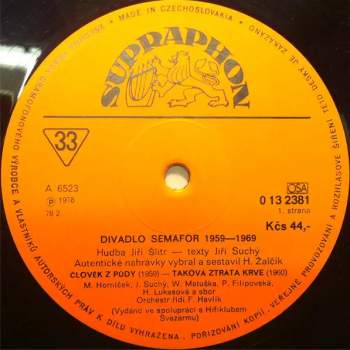 Jiří Suchý & Jiří Šlitr: Divadlo Semafor 1959 - 1969 (1-3)